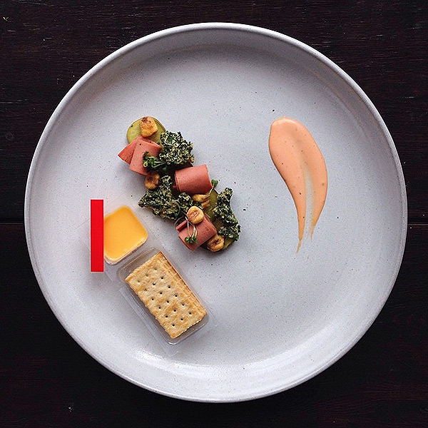 plated junk food