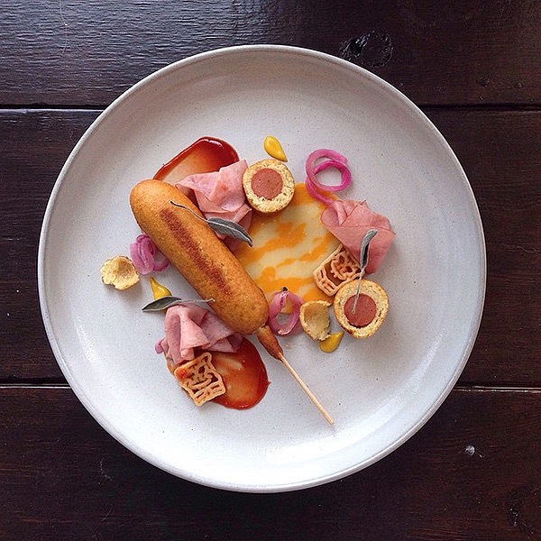 fancy corn dog