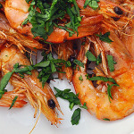 barbecue prawns with aioli