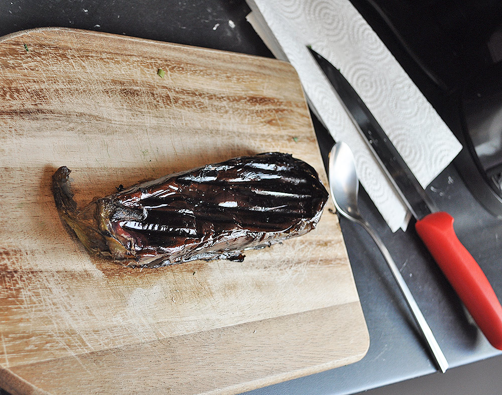 charred eggplant